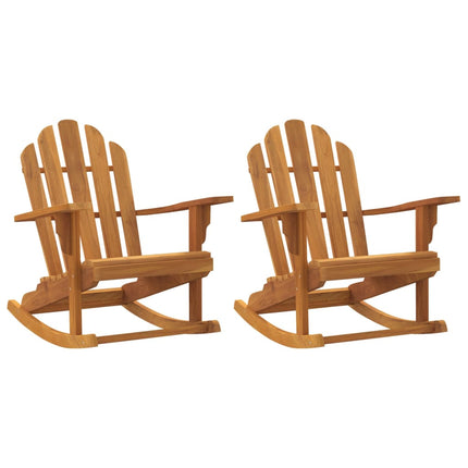 Gungstol för trädgården adirondack 79x100x103 cm massiv teak