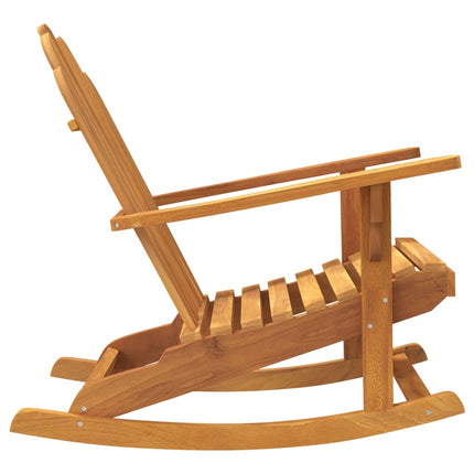 Gungstol för trädgården adirondack 79x100x103 cm massiv teak