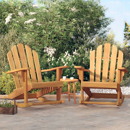 Gungstol för trädgården adirondack 79x100x103 cm massiv teak