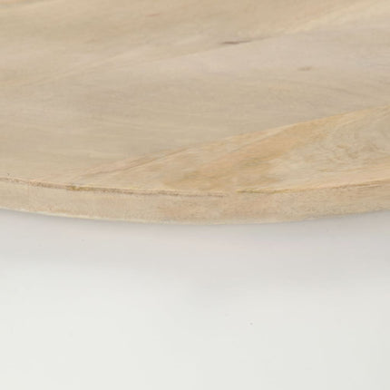 Soffbord vit 51x51x27 cm massivt mangoträ