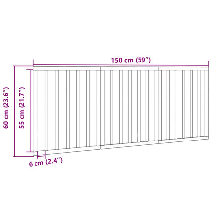 Hundgrind hopfällbar 3 paneler 150 cm poppelträ