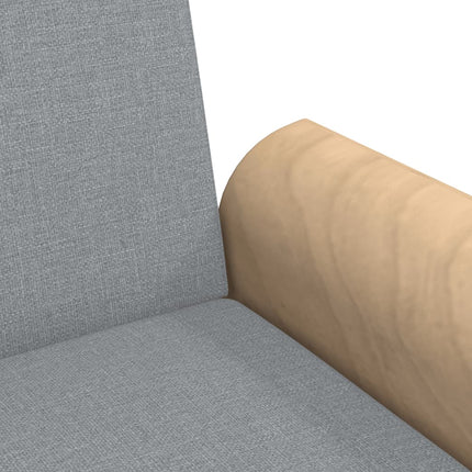 Bäddsoffa med armstöd ljusgrå tyg