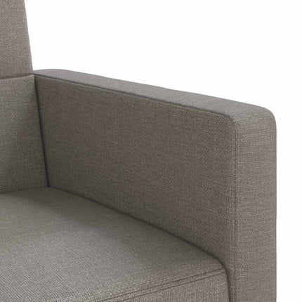 Bäddsoffa med kuddar taupe tyg
