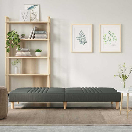 Bäddsoffa mörkgrå tyg