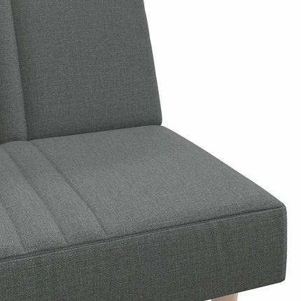 Bäddsoffa mörkgrå tyg