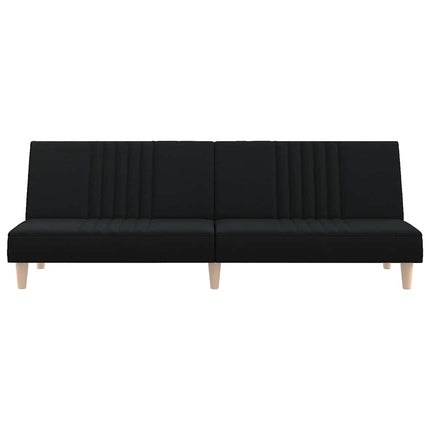 Bäddsoffa svart tyg
