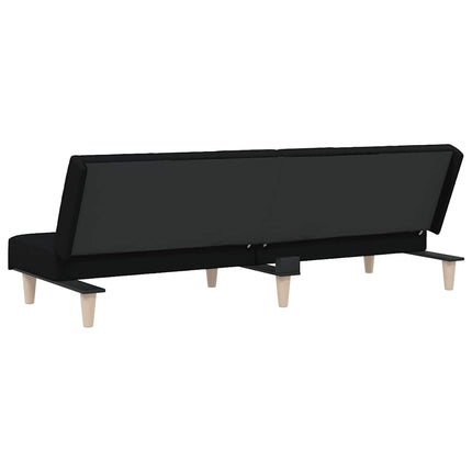 Bäddsoffa svart tyg