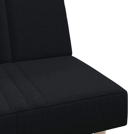 Bäddsoffa svart tyg