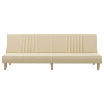 Bäddsoffa gräddvit tyg
