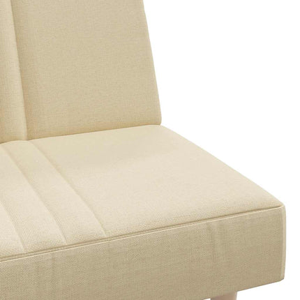Bäddsoffa gräddvit tyg