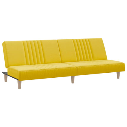 Bäddsoffa ljusgul tyg
