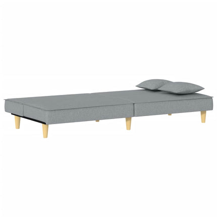 Bäddsoffa ljusgrå tyg