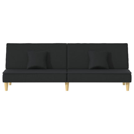 Bäddsoffa svart tyg
