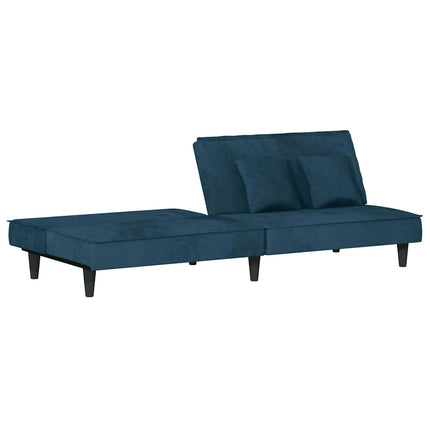 Bäddsoffa blå sammet