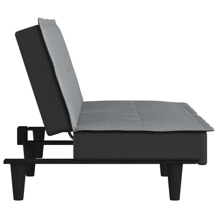 Bäddsoffa ljusgrå tyg
