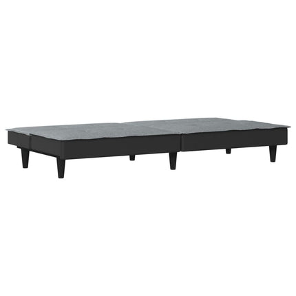 Bäddsoffa ljusgrå tyg