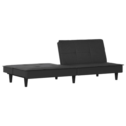 Bäddsoffa svart tyg