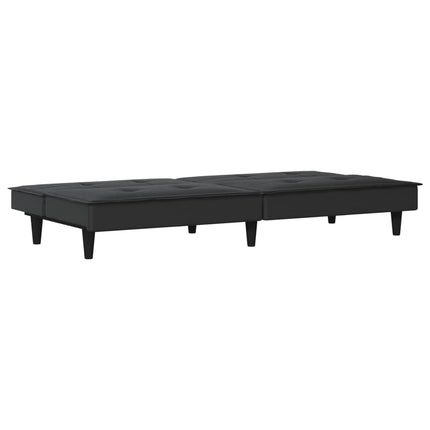 Bäddsoffa svart tyg