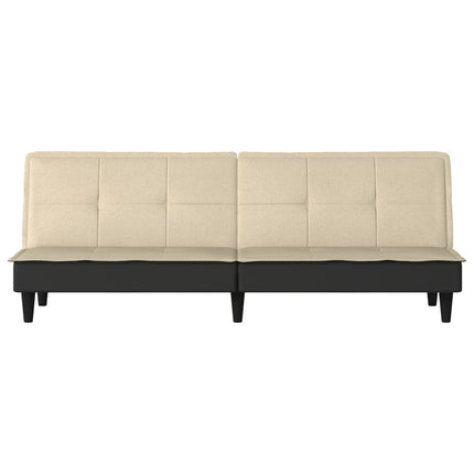 Bäddsoffa gräddvit tyg