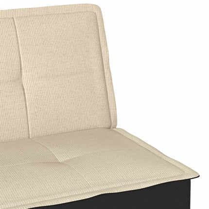 Bäddsoffa gräddvit tyg