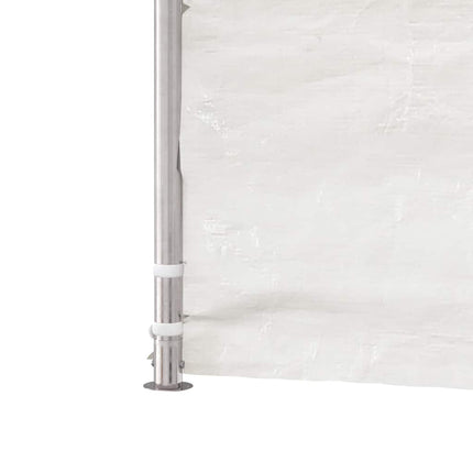 Paviljong med tak vit 2,28x2,23x2,69 m polyeten