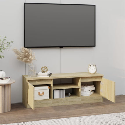 TV-bänk med dörr sonoma-ek 102x30x36 cm
