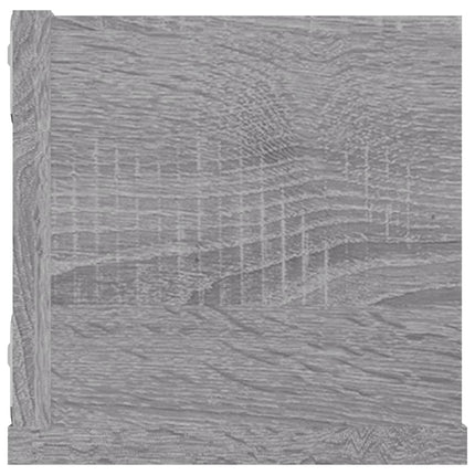 CD-hylla grå sonoma 100x18x18 cm konstruerat trä