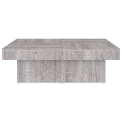 Soffbord grå sonoma 90x90x28 cm konstruerat trä
