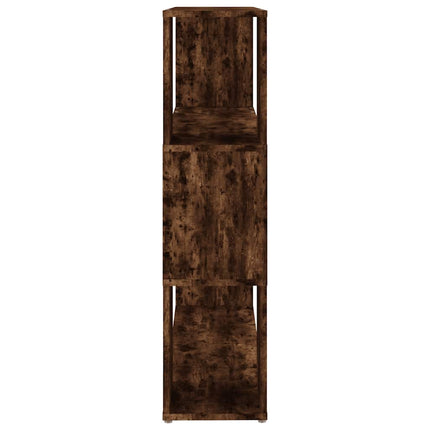 Bokhylla/rumsavdelare rökfärgad ek 100x24x94 cm