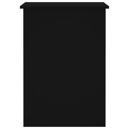 Skrivbord svart 100x55x75 cm konstruerat trä