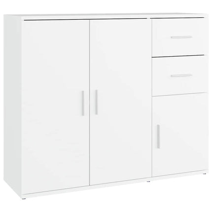 Byrå vit 91x29,5x75 cm konstruerat trä