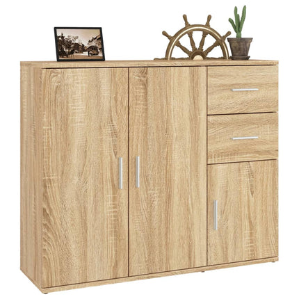 Skänk Sonoma Ek 91x29,5x75 cm Konstruerat trä