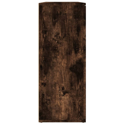 Skänk rökfärgad ek 91x29,5x75 cm konstruerat trä