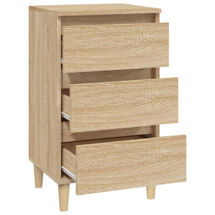 Sängbord sonoma-ek 40x35x70 cm konstruerat trä