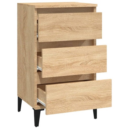 Sängbord sonoma-ek 40x35x70 cm konstruerat trä