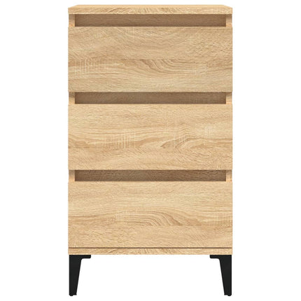 Sängbord sonoma-ek 40x35x70 cm konstruerat trä