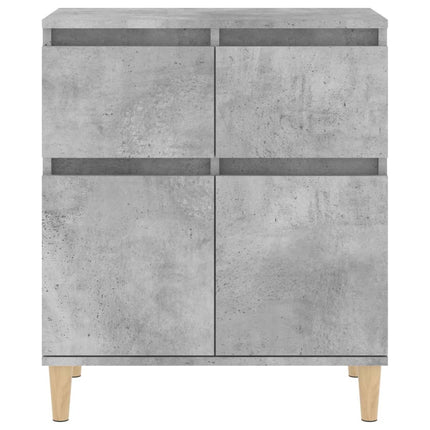 Byrå betonggrå 60x35x70 cm konstruerat trä