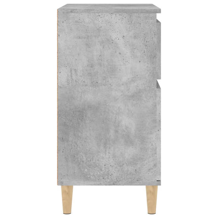 Byrå betonggrå 60x35x70 cm konstruerat trä