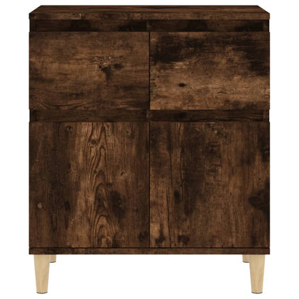 Byrå rökfärgad ek 60x35x70 cm konstruerat trä