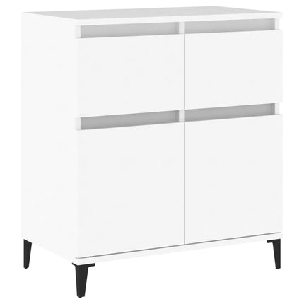 Byrå vit 60x35x70 cm konstruerat trä