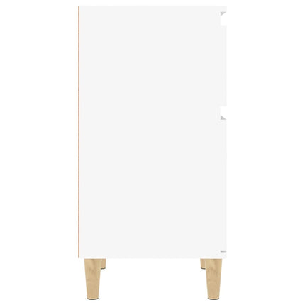 Sängbord 2 st vit 40x35x70 cm