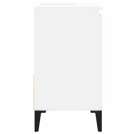 Badrumsskåp vit 65x33x60 cm konstruerat trä