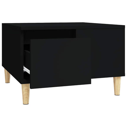Soffbord svart 55x55x36,5 cm konstruerat trä