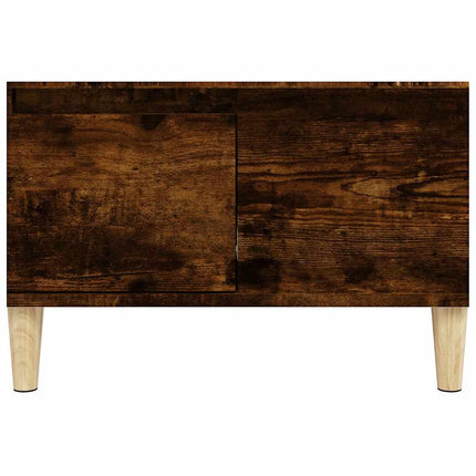 Soffbord rökfärgad ek 55x55x36,5 cm konstruerat trä