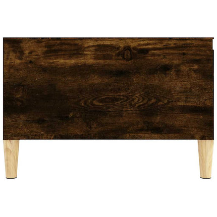 Soffbord rökfärgad ek 55x55x36,5 cm konstruerat trä