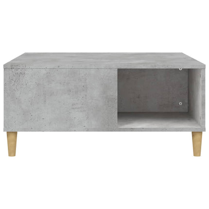 Soffbord betonggrå 80x80x36,5 cm konstruerat trä