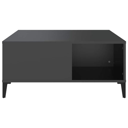 Soffbord svart 80x80x36,5 cm konstruerat trä