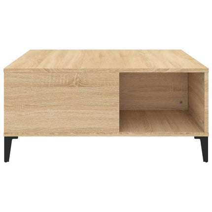 Soffbord sonoma-ek 80x80x36,5 cm konstruerat trä