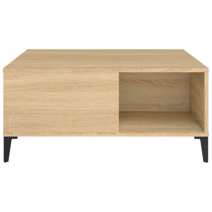 Soffbord sonoma-ek 80x80x36,5 cm konstruerat trä