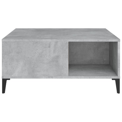 Soffbord betonggrå 80x80x36,5 cm konstruerat trä